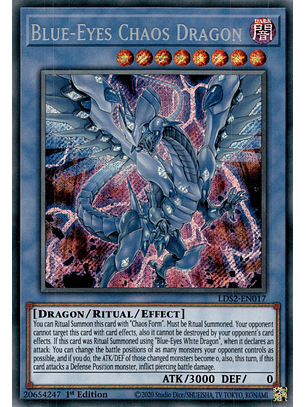 Blue-Eyes Chaos Dragon - LDS2-EN017 - Secret Rare