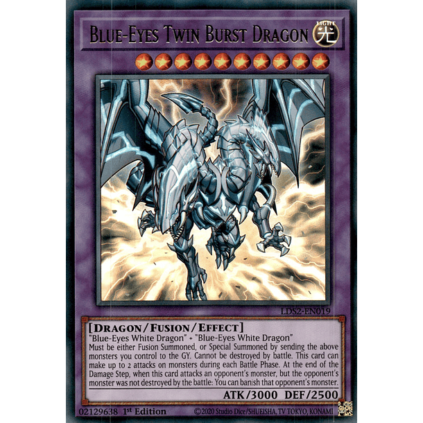 Blue-Eyes Twin Burst Dragon - LDS2-EN019 - Ultra Rare