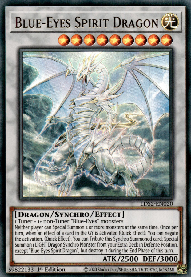 Blue-Eyes Spirit Dragon - LDS2-EN020 - Ultra Rare 1