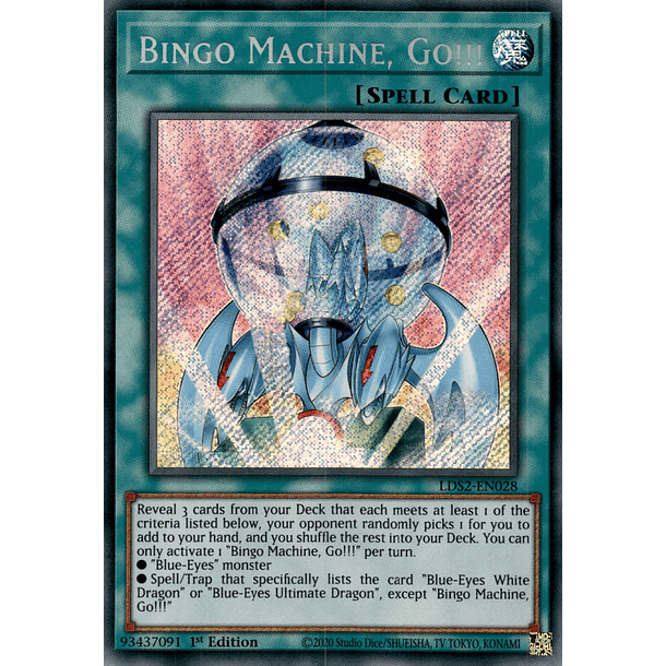 Bingo Machine, Go!!! - LDS2-EN028 - Secret Rare