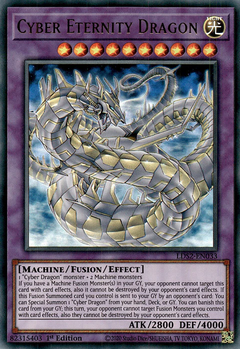 Cyber Eternity Dragon - LDS2-EN033 - Ultra Rare (español)