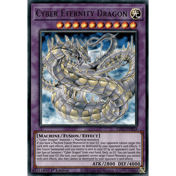 Cyber Eternity Dragon - LDS2-EN033 - Ultra Rare (español)