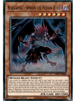 Blackwing - Simoon the Poison Wind - LDS2-EN040 - Ultra Rare