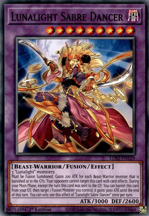 Lunalight Sabre Dancer - LDS2-EN129 - Common 