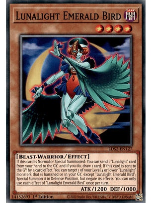 Lunalight Emerald Bird - LDS2-EN127 - Common 