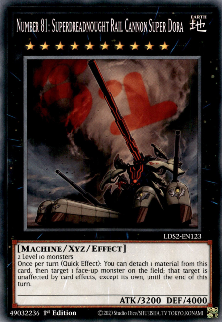 Number 81: Superdreadnought Rail Cannon Super Dora - LDS2-EN123 - Common  1