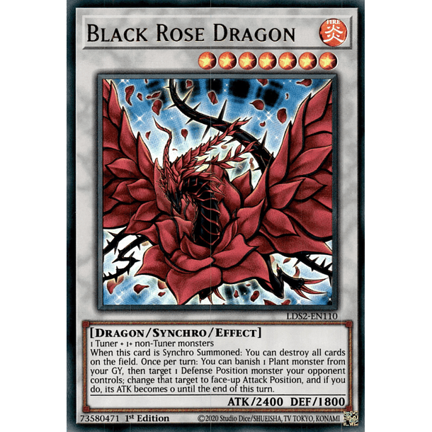 Black Rose Dragon - LDS2-EN110 - Ultra Rare