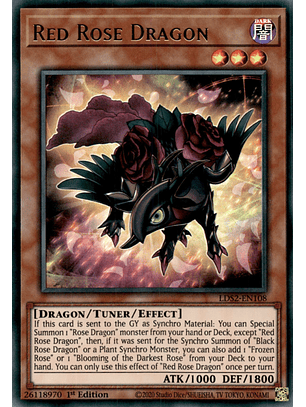 Red Rose Dragon - LDS2-EN108 - Ultra Rare