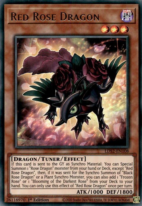 Red Rose Dragon - LDS2-EN108 - Ultra Rare