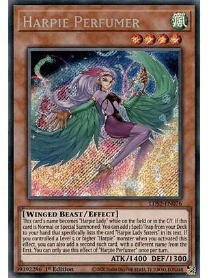 Harpie Perfumer - LDS2-EN076 - Secret Rare
