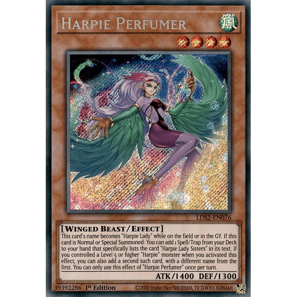 Harpie Perfumer - LDS2-EN076 - Secret Rare