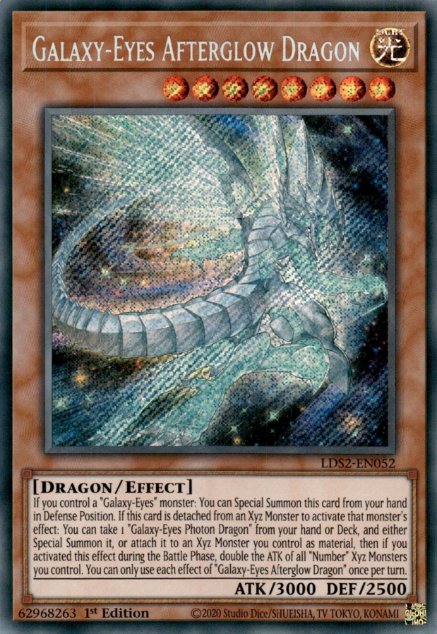 Galaxy-Eyes Afterglow Dragon - LDS2-EN052 - Secret Rare 1