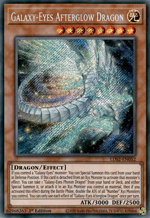 Galaxy-Eyes Afterglow Dragon - LDS2-EN052 - Secret Rare