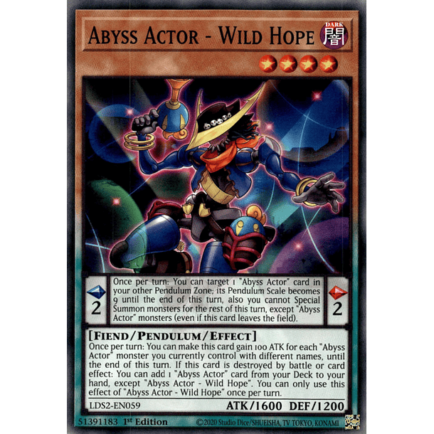 Abyss Actor - Wild Hope - LDS2-EN059 - Common 
