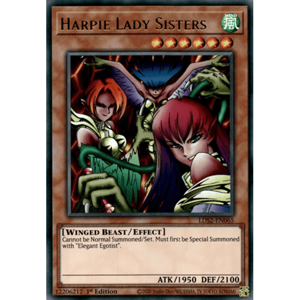 Harpie Lady Sisters - LDS2-EN065 - Ultra Rare