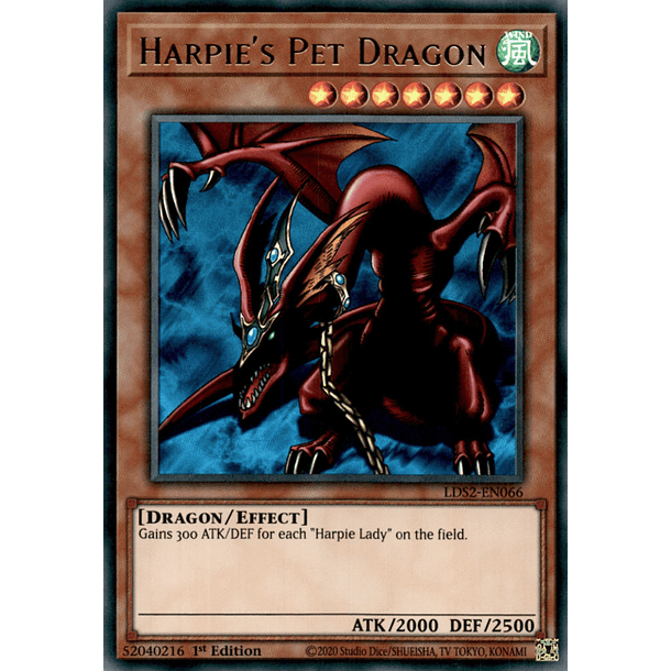 Harpie's Pet Dragon - LDS2-EN066 - Ultra Rare (ESPAÑOL)