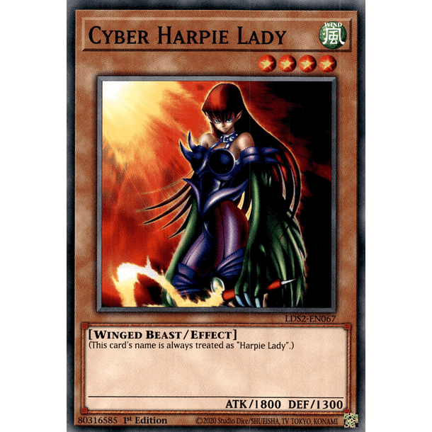 Cyber Harpie Lady - LDS2-EN067 - Common 