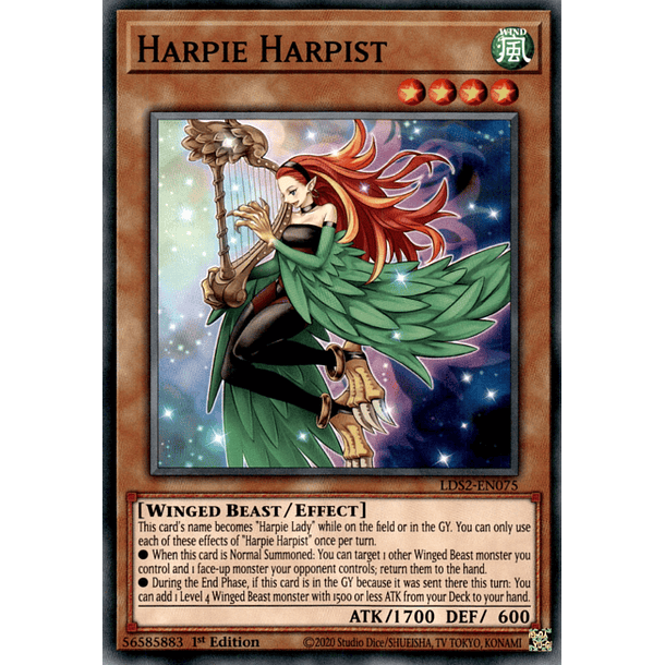 Harpie Harpist - LDS2-EN075 - Common 