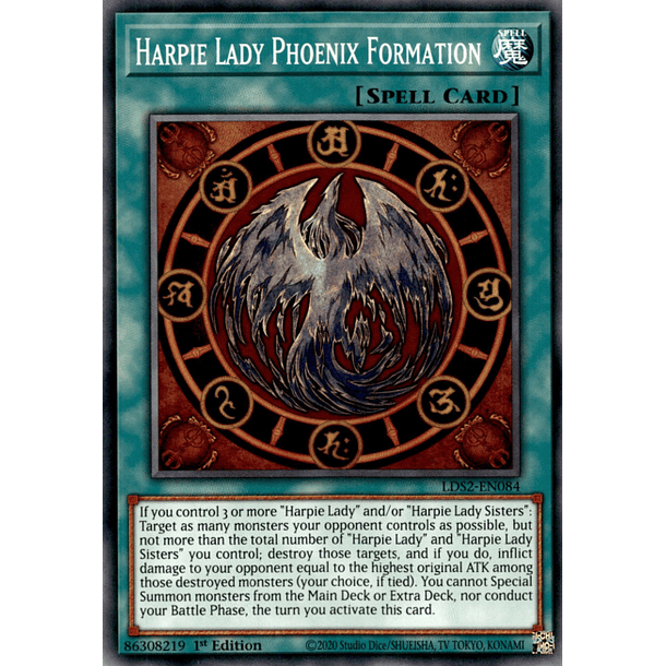 Harpie Lady Phoenix Formation - LDS2-EN084 - Common 