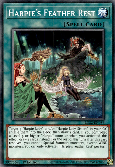 Harpie's Feather Rest - LDS2-EN086 - Common 