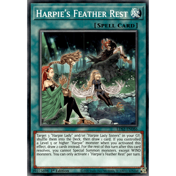 Harpie's Feather Rest - LDS2-EN086 - Common 