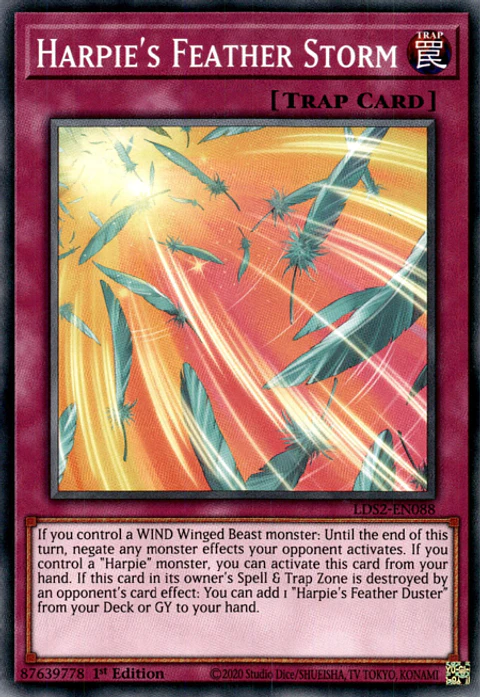 Harpie's Feather Storm - LDS2-EN088 - Common 