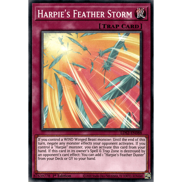 Harpie's Feather Storm - LDS2-EN088 - Common 