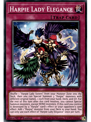 Harpie Lady Elegance - LDS2-EN089 - Common 