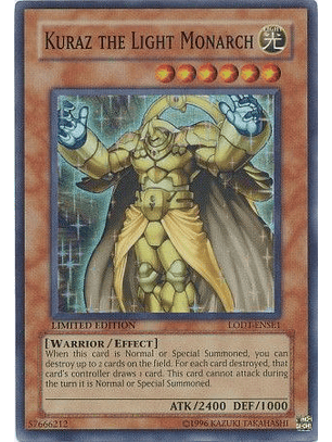 Kuraz The Light Monarch - LODT-ENSE1 - Super Rare