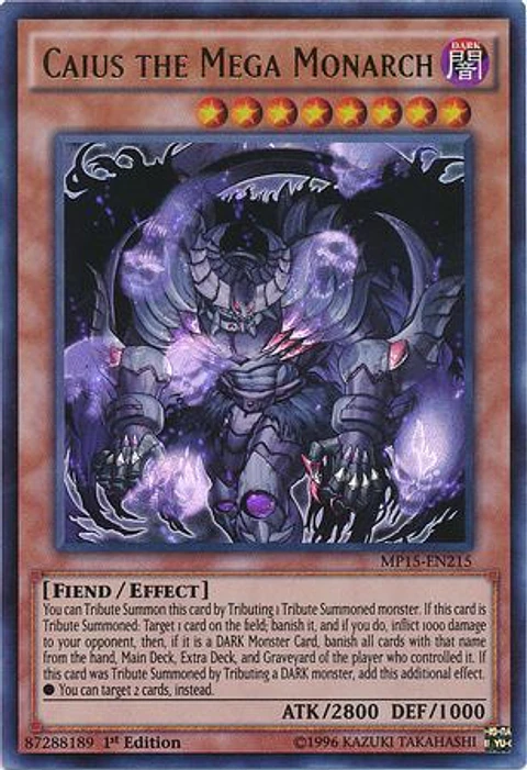 Caius the Mega Monarch - MP15-EN215 - Ultra Rare