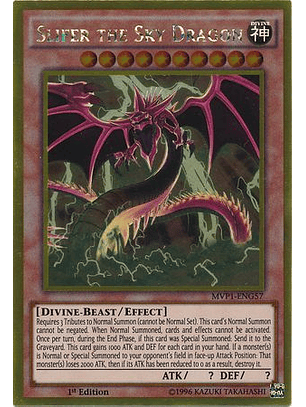 Slifer the Sky Dragon - MVP1-ENG57 - Gold Rare 