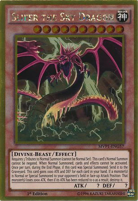 Slifer the Sky Dragon - MVP1-ENG57 - Gold Rare 