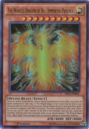 The Winged Dragon of Ra - Immortal Phoenix - MIL1-EN001 - Ultra Rare 1