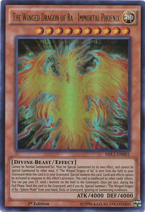 The Winged Dragon of Ra - Immortal Phoenix - MIL1-EN001 - Ultra Rare