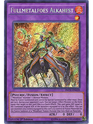 Fullmetalfoes Alkahest - INOV-EN039 - Secret Rare