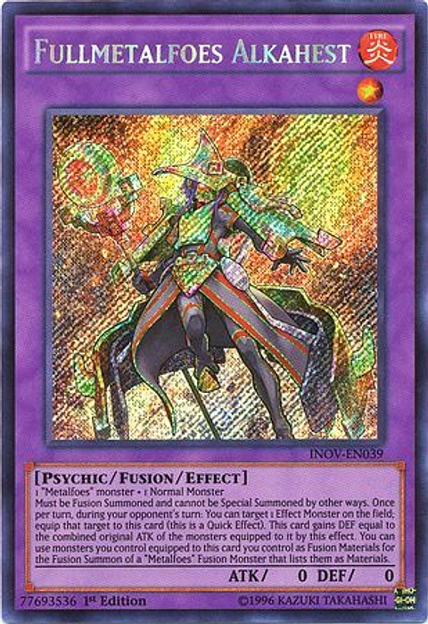 Fullmetalfoes Alkahest - INOV-EN039 - Secret Rare