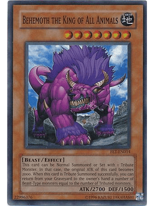 Behemoth the King of All Animals - FET-EN014 - Super Rare