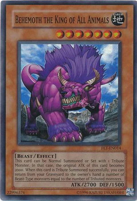 Behemoth the King of All Animals - FET-EN014 - Super Rare