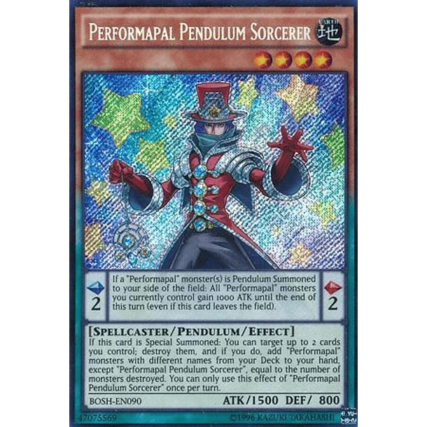 Performapal Pendulum Sorcerer - BOSH-EN090 - Secret Rare