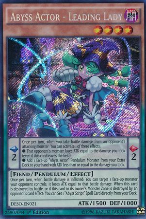Abyss Actor - Leading Lady - DESO-EN021 - Secret Rare 1
