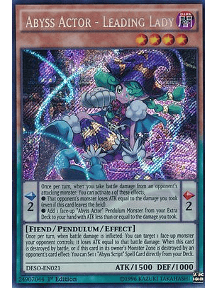 Abyss Actor - Leading Lady - DESO-EN021 - Secret Rare