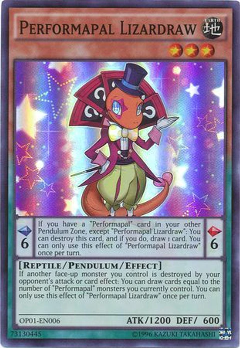 Performapal Lizardraw - OP01-EN006 - Super Rare