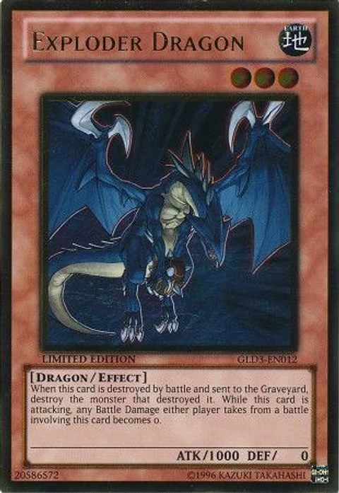 Exploder Dragon - GLD3-EN012 - Gold Rare