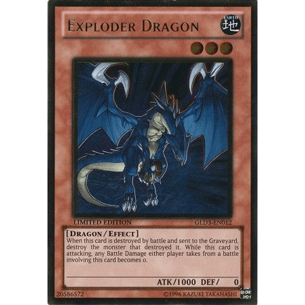 Exploder Dragon - GLD3-EN012 - Gold Rare