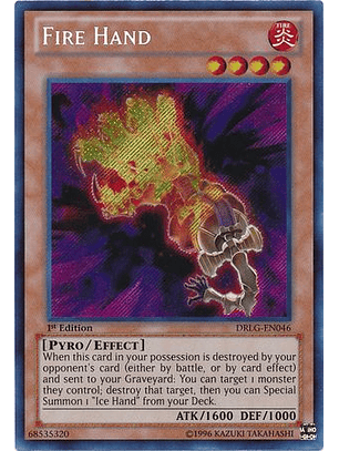 Fire Hand - DRLG-EN046 - Secret Rare 