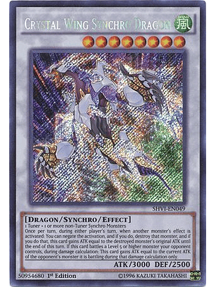 Crystal Wing Synchro Dragon - SHVI-EN049 - Secret Rare
