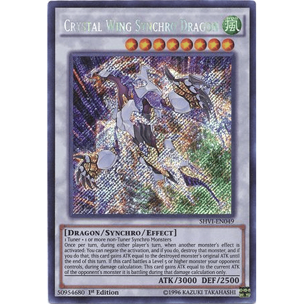 Crystal Wing Synchro Dragon - SHVI-EN049 - Secret Rare