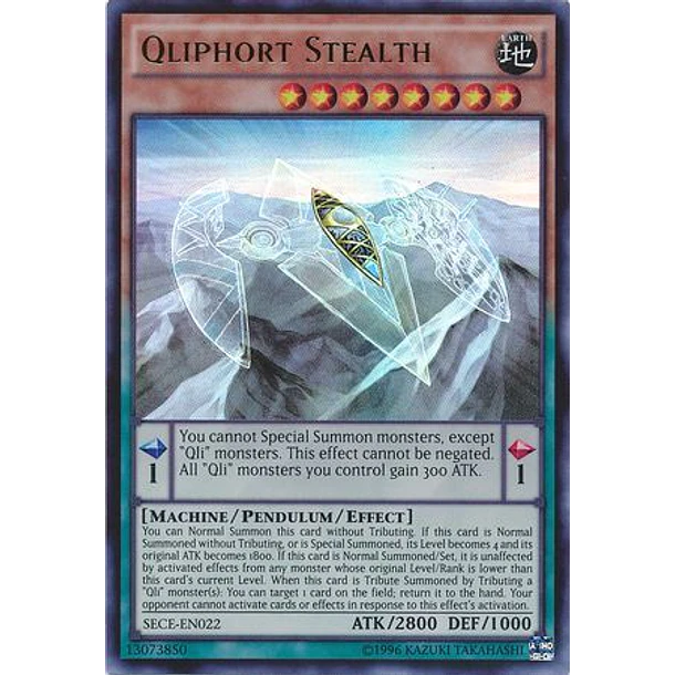 Yu-Gi-Oh! Qliphort Monolith - Secret Rare! - SECE-EN020 - 1st Edition