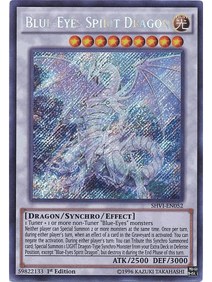 Blue-Eyes Spirit Dragon - SHVI-EN052 - Secret Rare 1st Edition