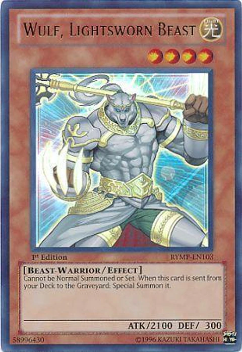 Wulf, Lightsworn Beast - RYMP-EN103 - Ultra Rare (DESGASTADO)